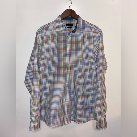 Bugatchi Men’s button down shaped fit - size medium - Picture 1 of 5